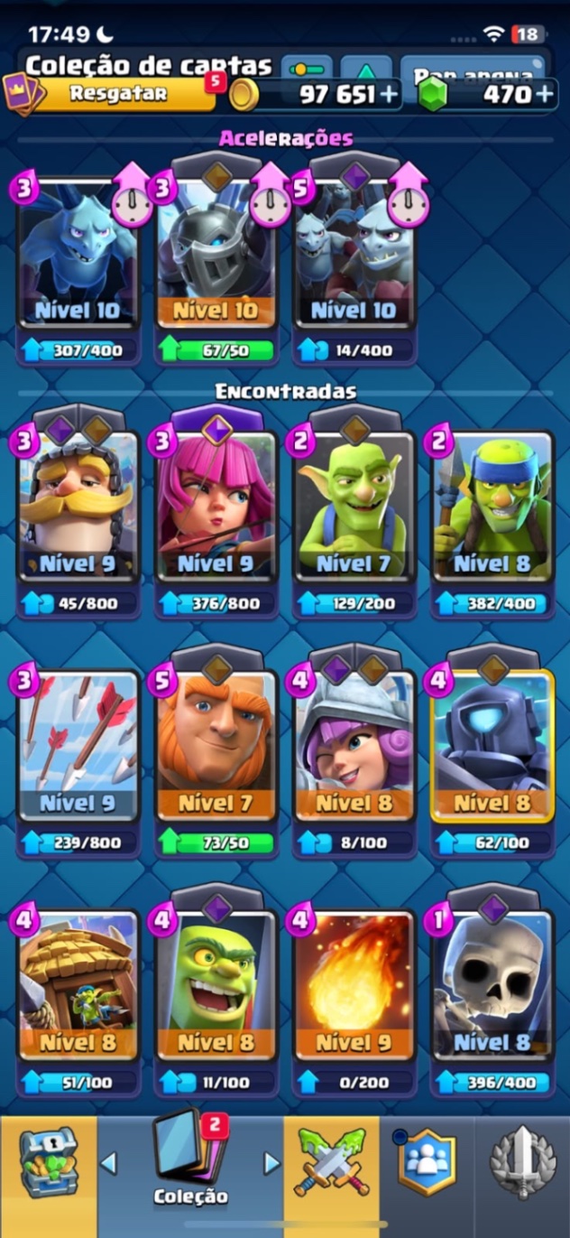 CONTA CLASH ROYALE
