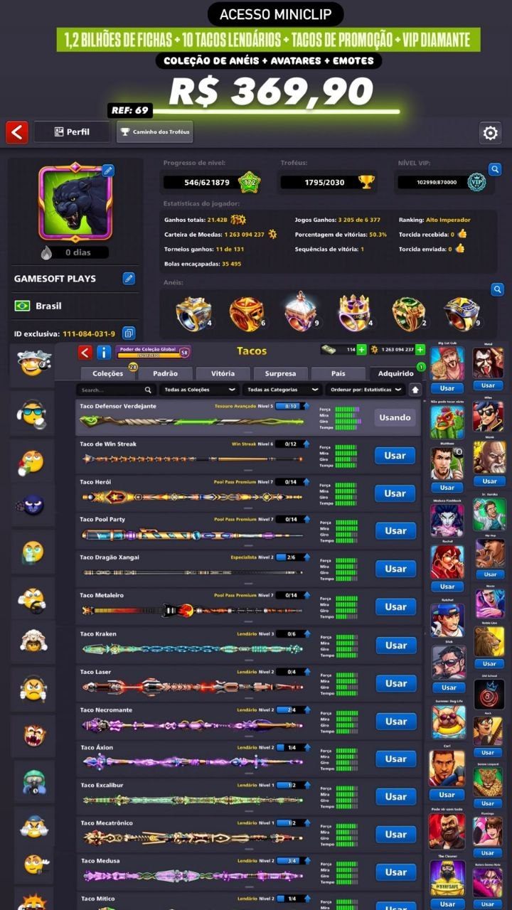 1,2 BILHÕES DE FICHAS + 10 TACOS LENDÁRIOS + TACOS DE PROMOÇÃO