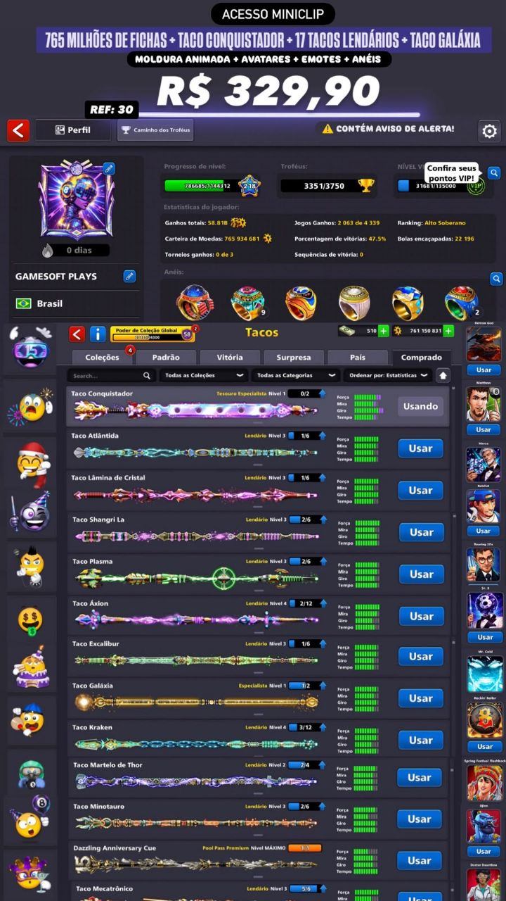 765 MILHÕES DE FICHAS + TACO CONQUISTADOR + 17 TACOS LENDÁRIOS